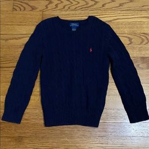 Boy’s Cable Knit Cotton Sweater